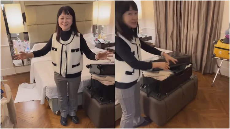 黃大米與粉絲2人各繳21萬餘元團費，認為她們入住的2人房卻是相對狹小。翻攝自黃大米臉書