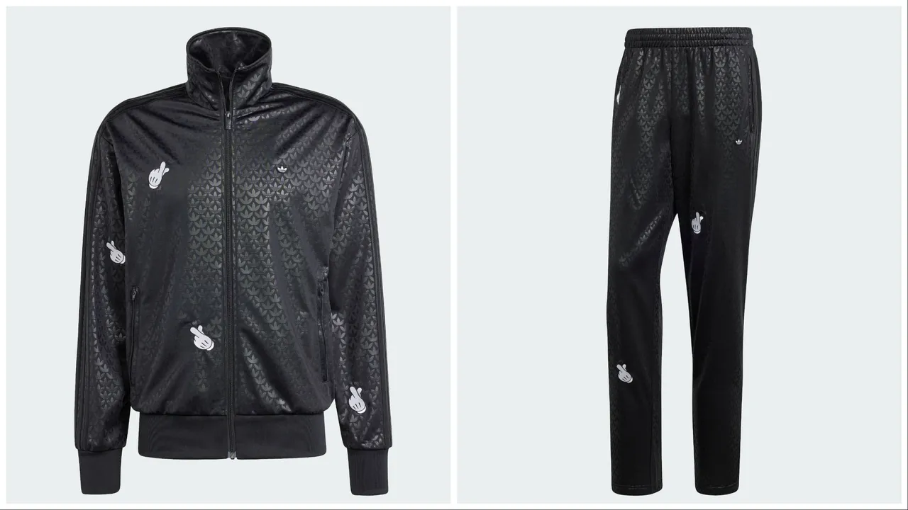 男款立領夾克（左）3890元、休閒長褲（右）3290元。品牌提供