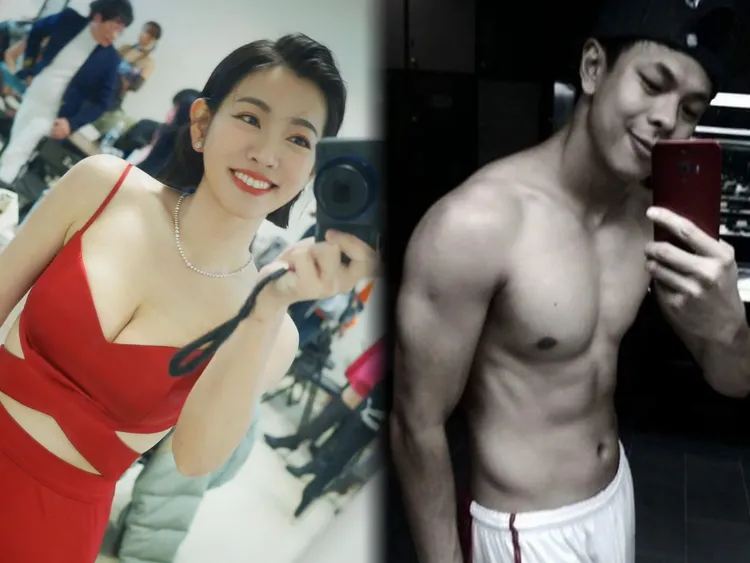 米可白（左，翻攝米可白臉書）和孫綻熱戀中。翻攝孫綻臉書