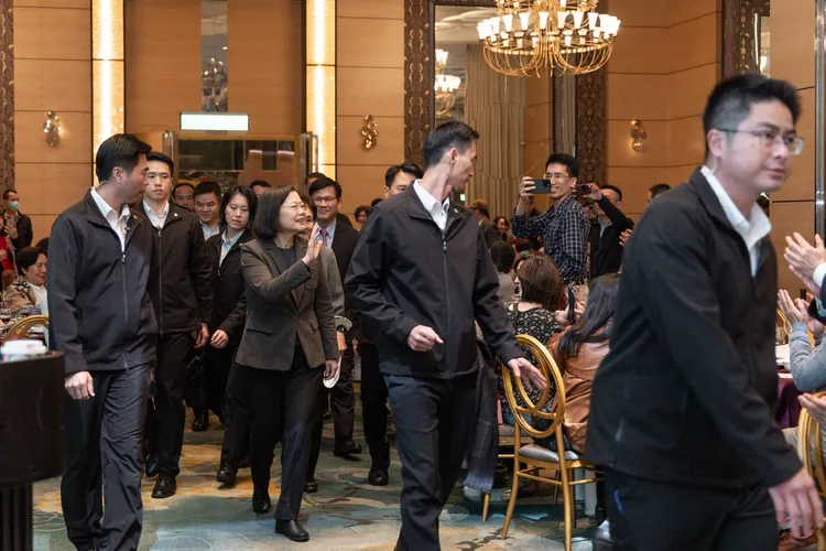 蔡英文晚間出席台灣之友會活動。府提供