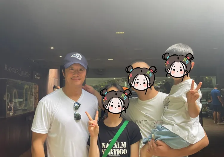 吳京看起來精神奕奕。翻攝芒果撈小萌主微博