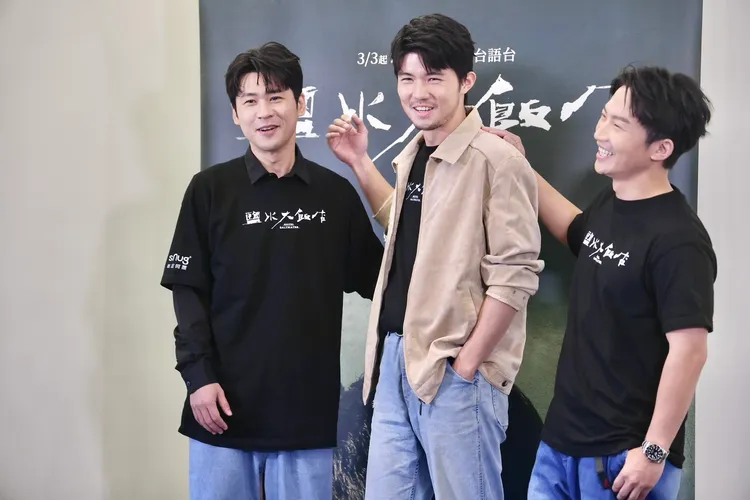 蔡昌憲（右起）、張耀仁和黃迪揚劇中情同兄弟。林林攝