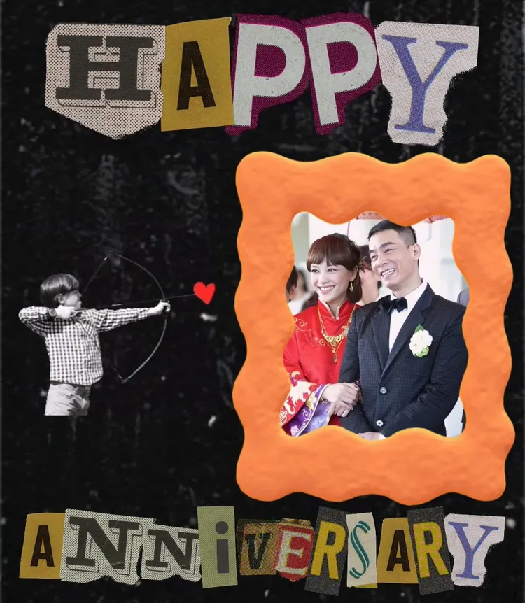 陳小春（右）和應采兒2010年西洋情人節在拉斯維加斯結婚。翻攝應采兒抖音