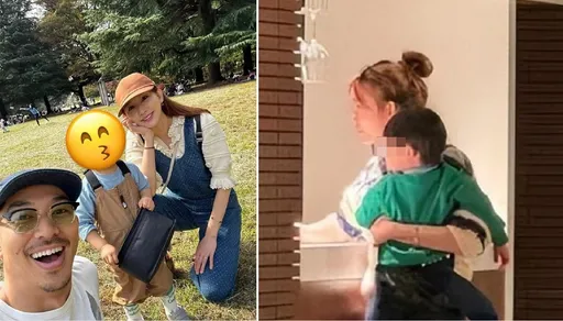 林志玲被捕獲單手抱2歲大寶貝!兒子嘟嘟臉曝光趴在媽身上