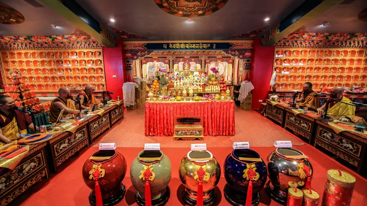 財寶宮殿新春「財神法會」。靈鷲山佛教教團提供