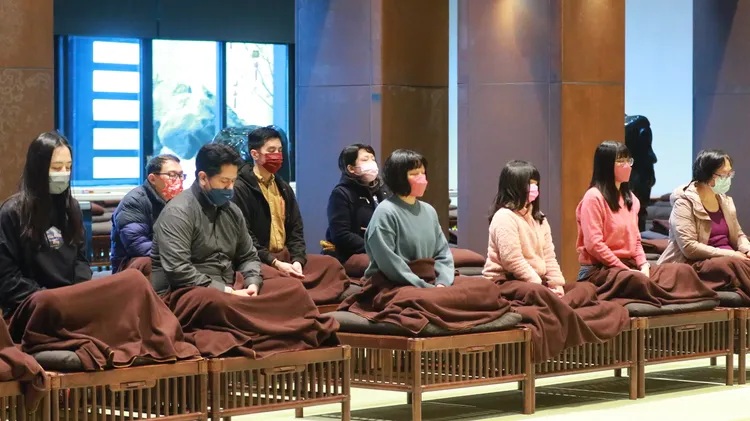 圓通寶殿禪堂可體驗九分禪。靈鷲山佛教教團提供