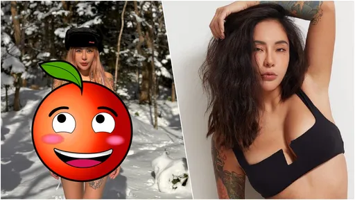 国光女神变身「雪中小乳牛」 2块布遮不住豪乳!网赞:好美