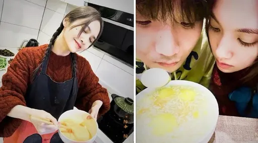 楊丞琳過年變身俏皮小廚娘餵飽老公！李榮浩切菜秀生活情趣