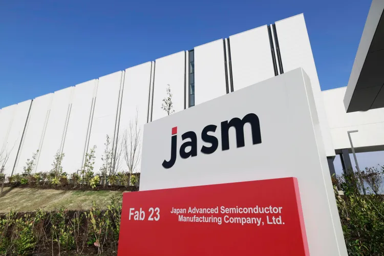 台積電熊本廠JASM今天開幕。美聯社