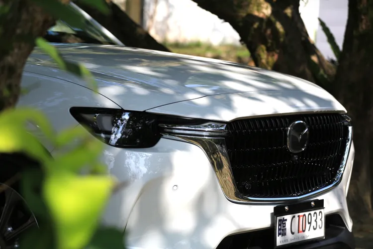 車頭向兩旁延伸飛翼式的鍍鉻飾條，搭配銳利深邃的LED頭燈，將雅緻與運動元素巧妙融合。林浩昇攝