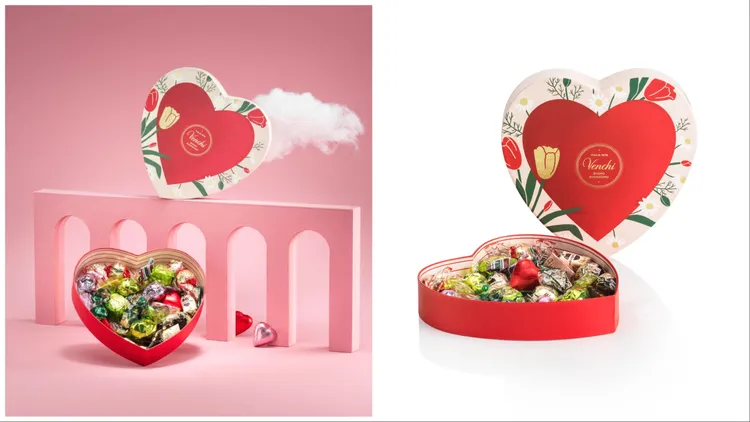 情人節花語傳情心形禮，1680元。品牌提供