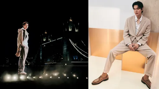 「10米高」李敏鎬降落倫敦 巨型投影帥穿BOSS春夏裝超吸睛