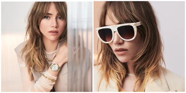 腕錶、珠寶系列代言人Suki Waterhouse演繹BOSS 2024春夏系列。品牌提供