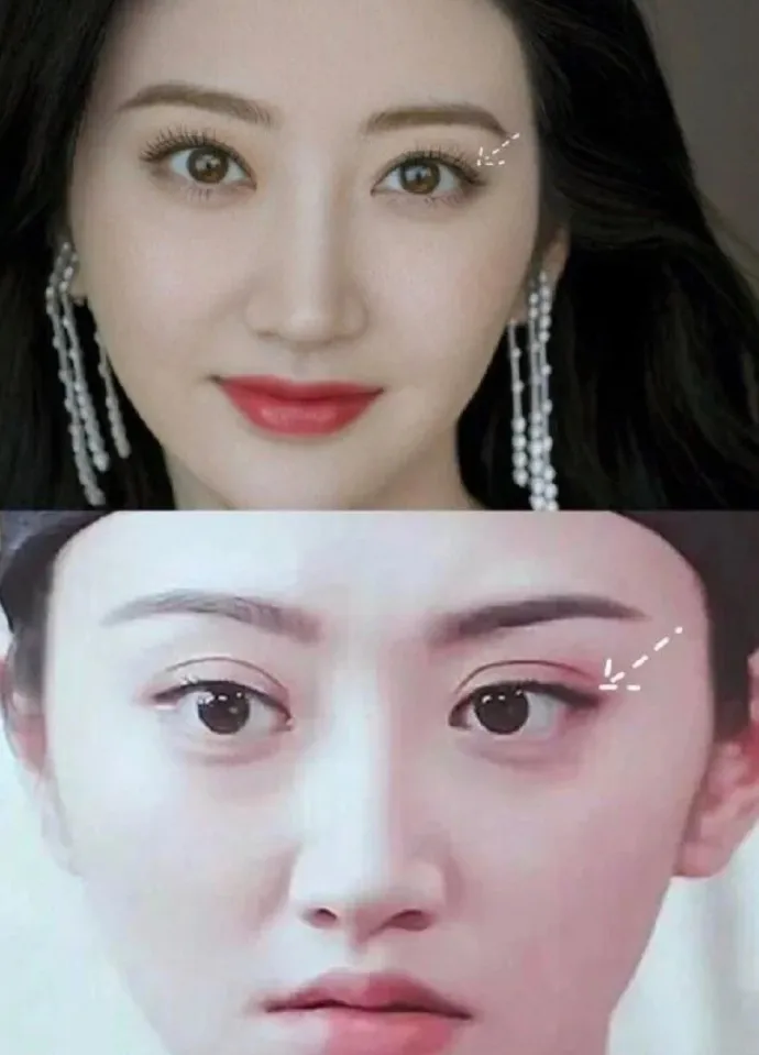 有網友PO出對比圖。翻攝娛樂扒少微博