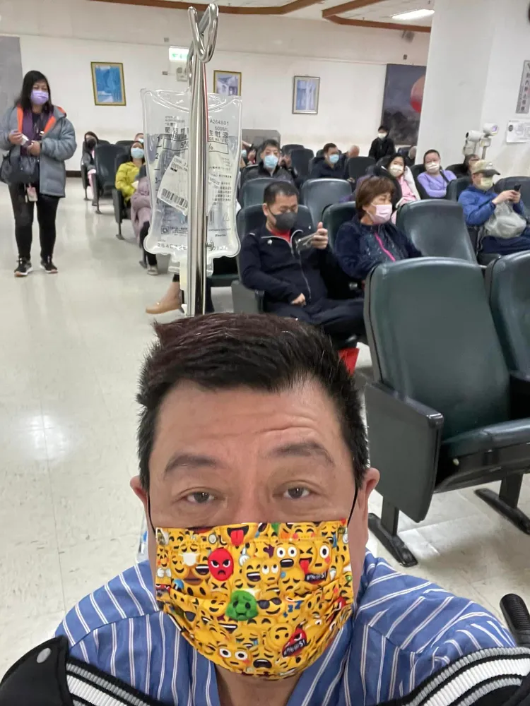 孫德榮已在榮總住院。翻攝自孫腫來了臉書