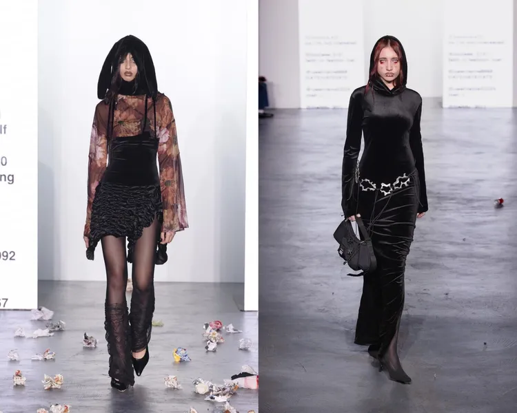 AVAVAV 2024秋冬大秀被丟滿了「垃圾」。翻攝avavav IG