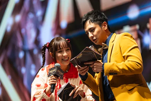 金鐘女星梁舒涵跟「老公」合體賺錢 尾牙秀嗨拱老闆加碼