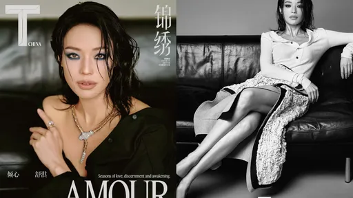舒淇曬完素顏照改露香肩美腿　新春抹藍眼影獻最美祝福