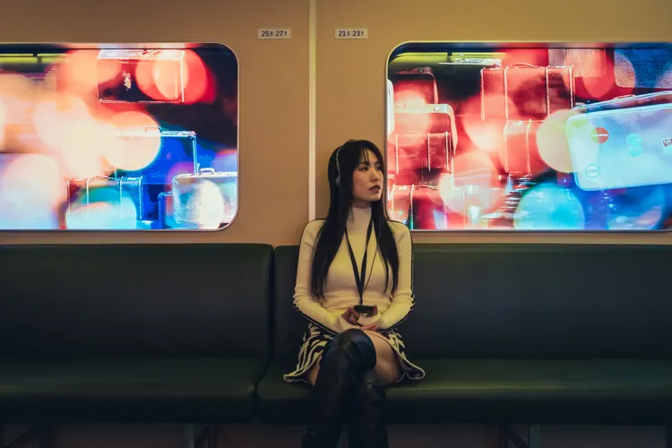 孫盛希親身體驗北流故事展。北流提供