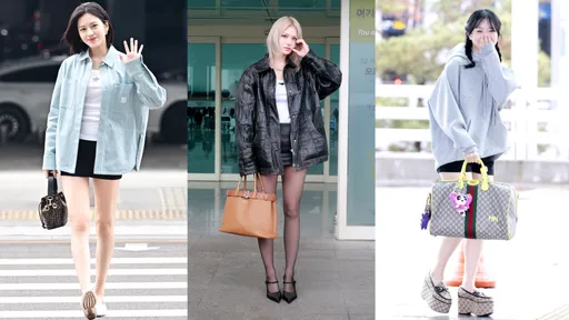 機場成韓女星時尚修羅場 全昭彌套性感黑絲、Hanni雙麻花辮好俏麗