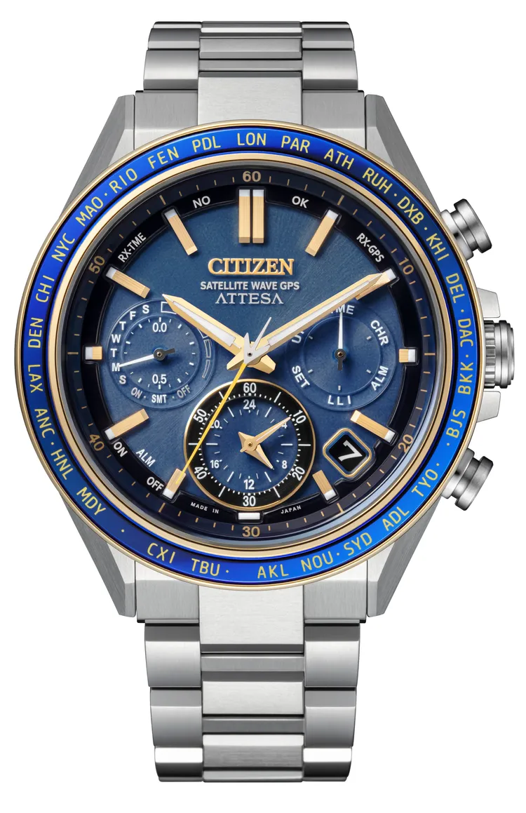 光動能GPS衛星對時錶「海王星款」，8萬6800元。品牌提供