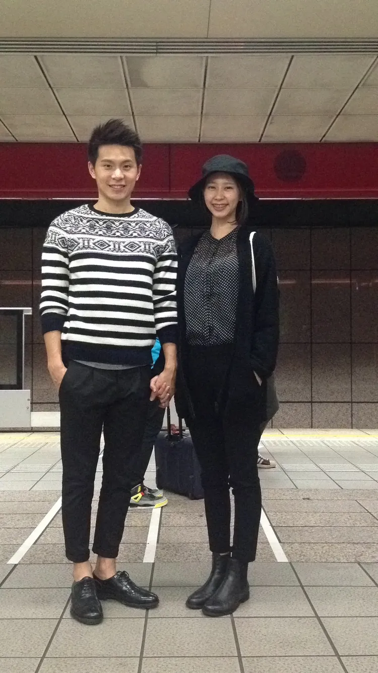 姚淳耀（左）和林羿愛情長跑11年。姚淳耀提供