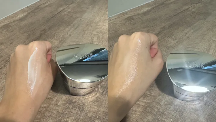 怡麗絲爾膠原緊V澎潤霜質地。張家玲攝