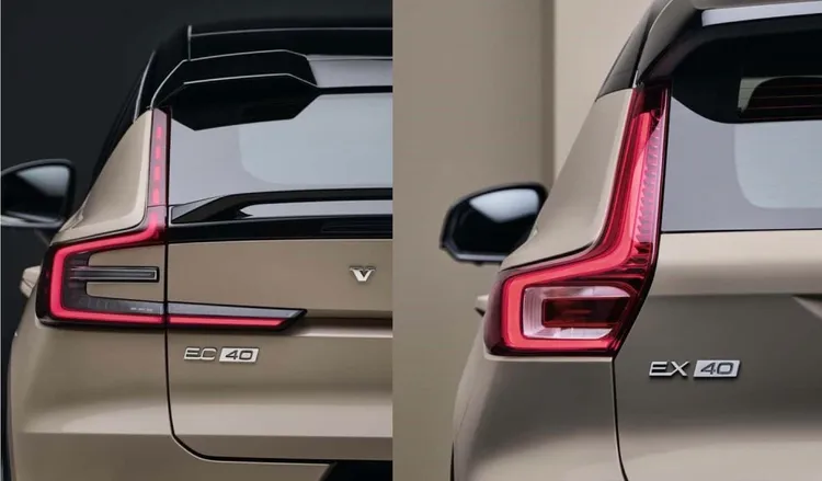 Volvo兩款我們熟悉的電動休旅車XC40 Recharge及C40 Recharge，已改名為EX40及EC40。原廠照片