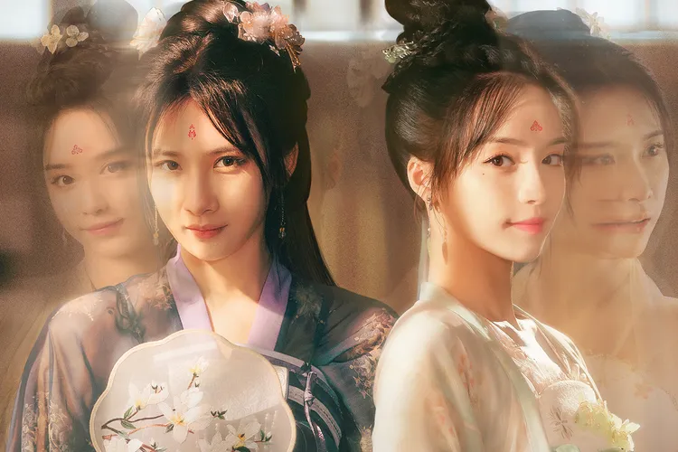 柯穎（右）與宋昭藝1人分飾2角，互換人生。緯來提供