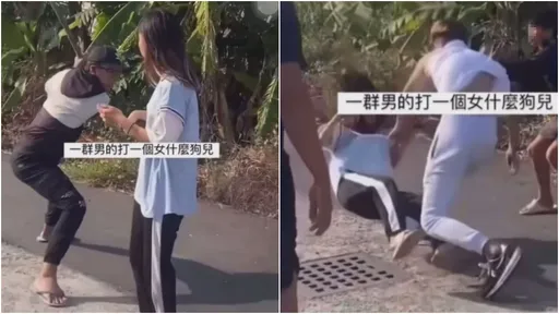 台南8+9屁孩群毆重摔這女孩 影片曝光網怒:想揍扁這些猴子