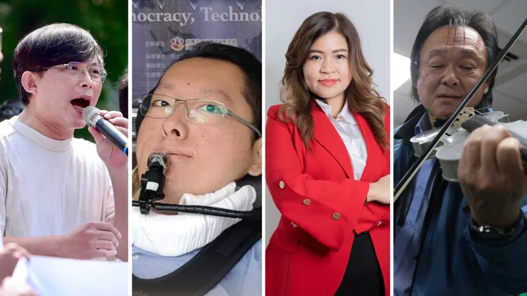 「台中F4」表示，想向黃國昌、陳俊翰、麥玉珍、王世堅4人學習請教。翻攝民進黨、麥玉珍臉書；資料照片，林林攝