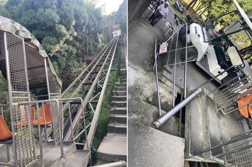 豐原高球場罕見意外!登山軌道車鋼索斷裂 4球友1桿弟受傷送醫