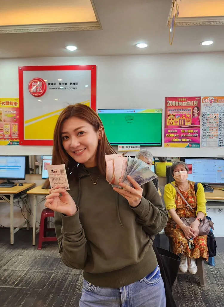 林逸欣爽中大樂透。鑫羽工作室提供