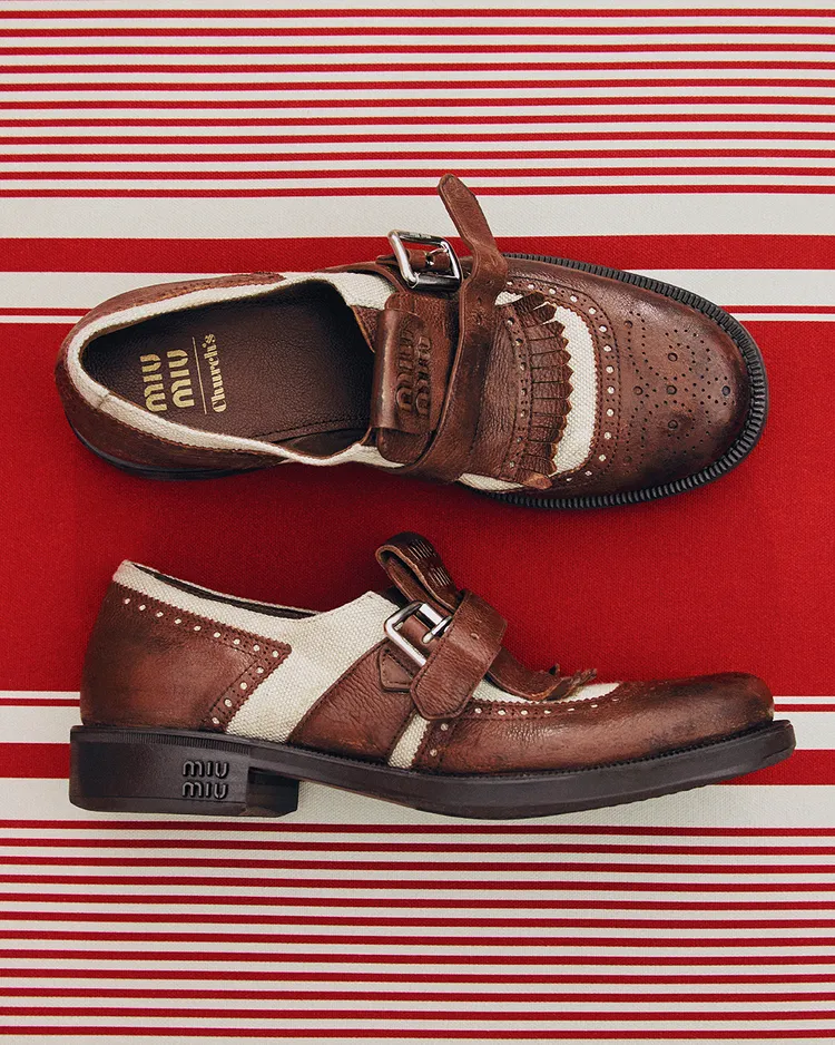 Church's x Miu Miu Shanghai聯名鞋，4萬9500元。品牌提供