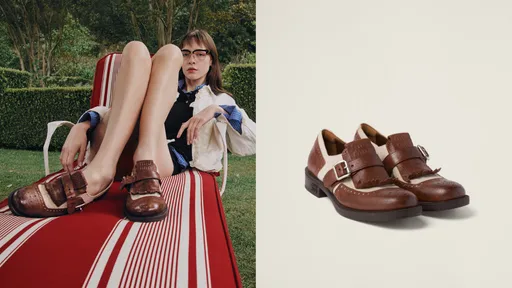 Miu Miu x Church’s联名第二波！　复古拼接雕花美鞋掀疯抢