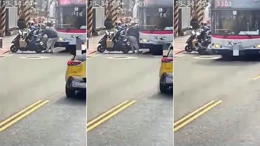 台北男「路邊搬貨」被公車撞倒負傷 怒批司機離譜不看路