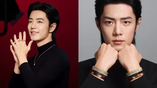 肖戰托腮不是為了裝可愛 擺時尚臉炫BOUCHERON四環圈