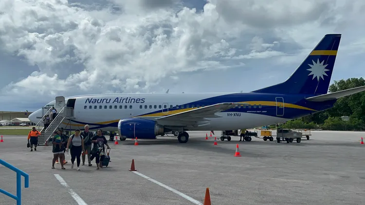 諾魯機場。新華社