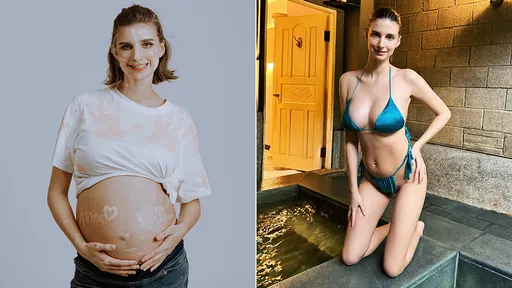 佳娜產後1個月「比基尼秀魔鬼身材」 妹妹驚:像沒生過小孩