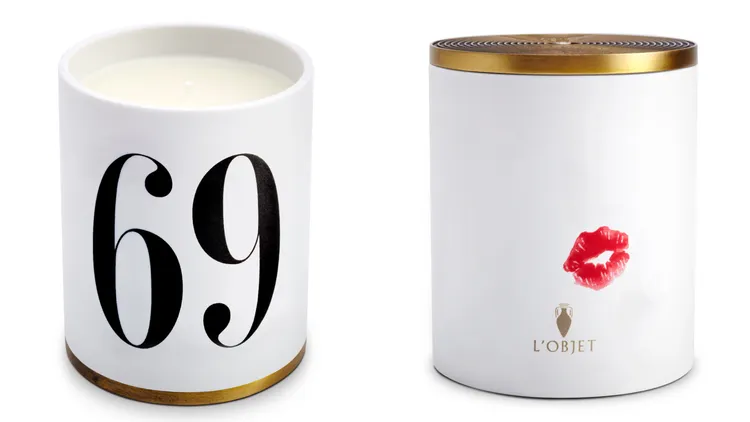 L'OBJET 69號我的紅唇香氛蠟燭，350g／4300元。品牌提供