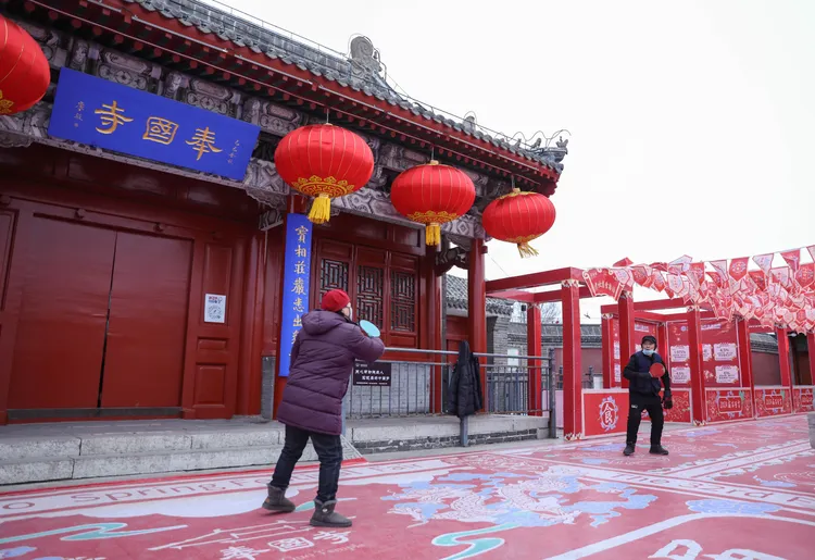 遼寧奉國寺。新華社
