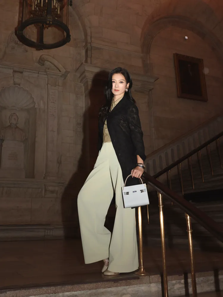 林熙蕾受邀前往紐約觀賞TORY BURCH秋冬大秀。品牌提供