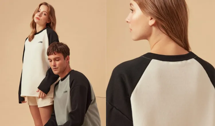 拼接的設計款式，穿起來更年輕。