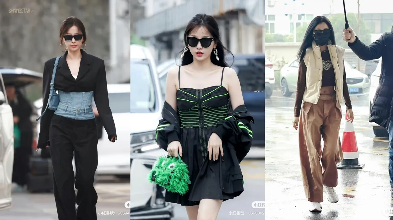 虞書欣的上班穿搭相當多元。翻攝小紅書