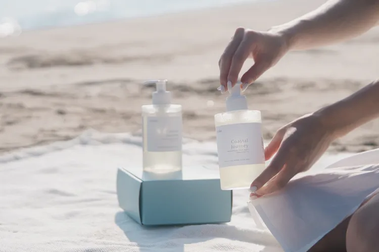 濱海旅行淨白沐浴露，各300ml／560元。品牌提供