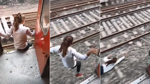 驚悚片｜少女挑戰「跳火車」慘烈仆街　他記錄挨轟拍攝者不救