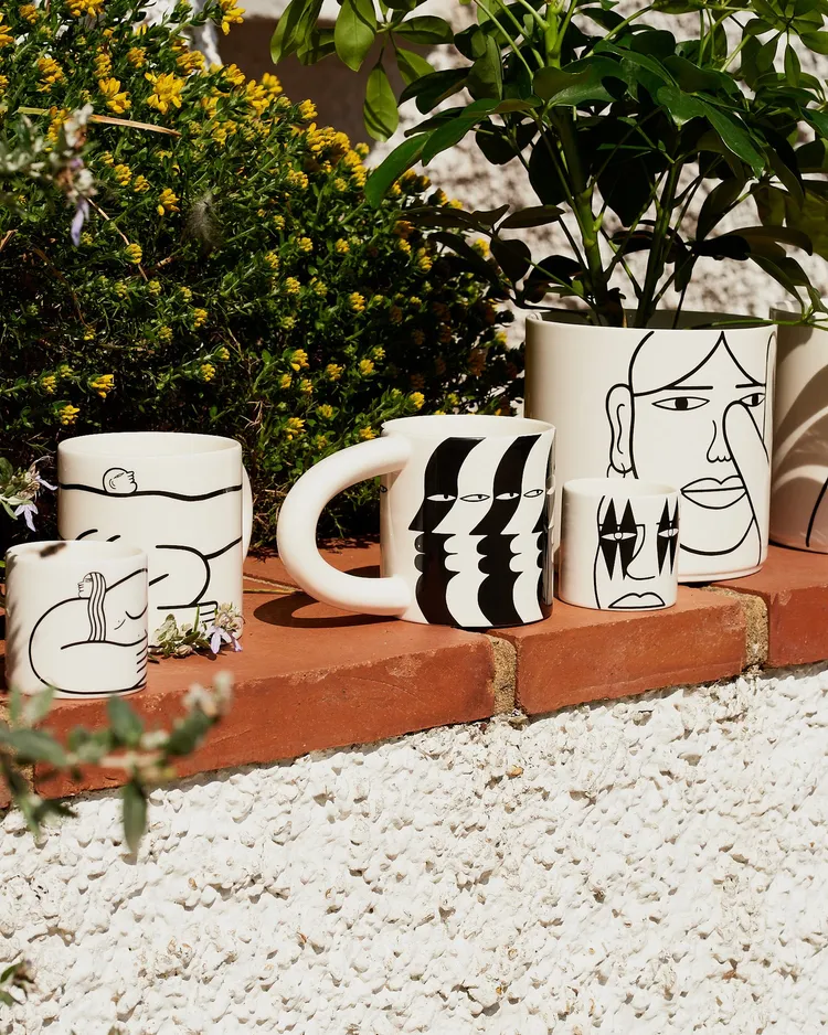 Louise Madzia擅長利用誇張線條勾勒出趣味圖樣。品牌提供