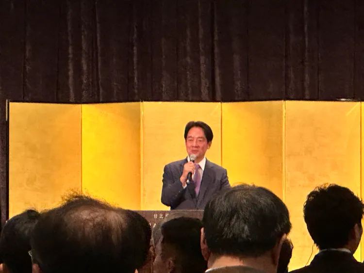 副總統賴清德致詞。潘袁詩羽攝