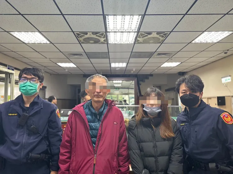 家屬到場後感謝警方熱心協助。翻攝畫面