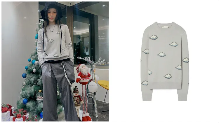 龍年膠囊系列羊絨圓領衫，2萬9900元。品牌提供